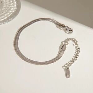 Stainless Steel Herringbone Bracelet